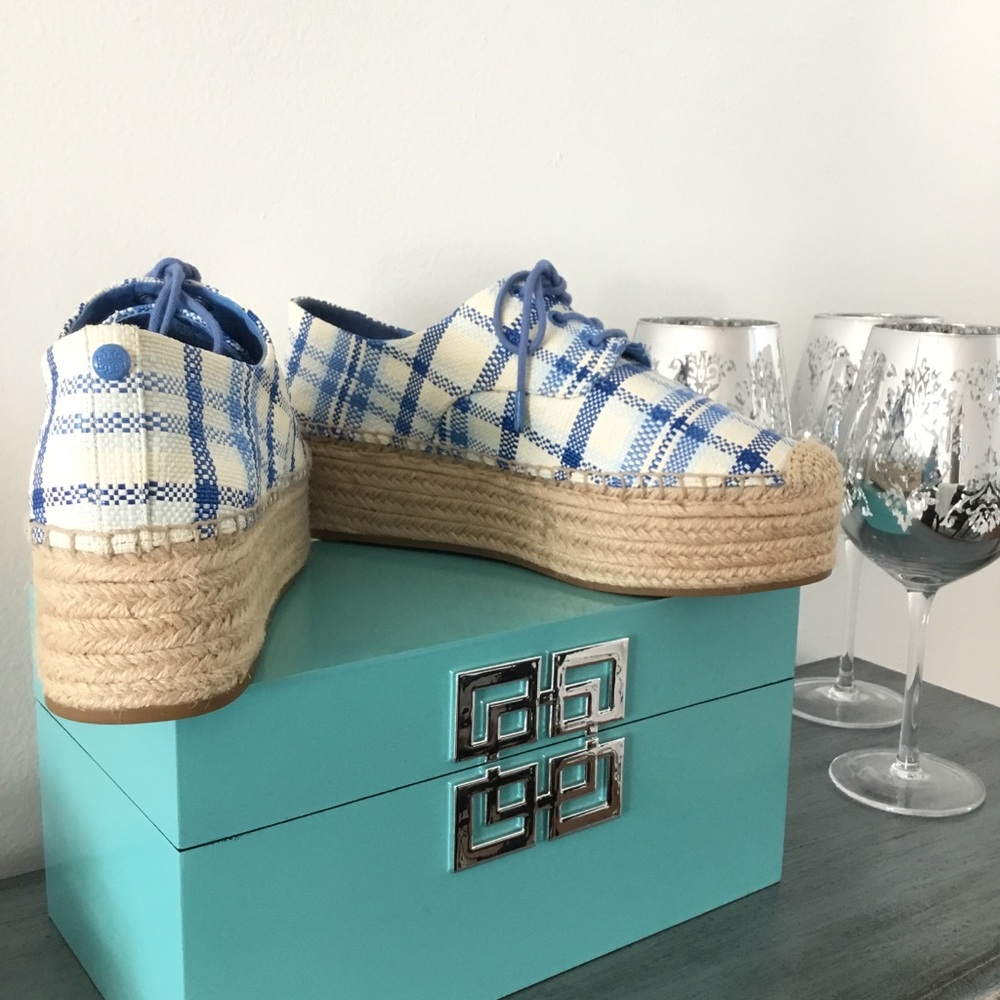 Tory Burch Braided Platform Lace Up Espadrille - Picture 3 of 4